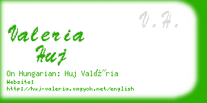 valeria huj business card